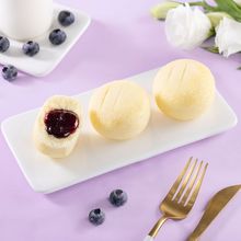 批发港荣蓝莓蒸蛋糕320G果酱夹心糕点早餐代餐软面包健康食品包邮