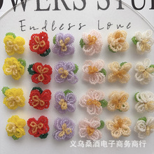 山茶花朵diy胸针春日多巴胺小众别针防走光收腰裤头包包装饰批发