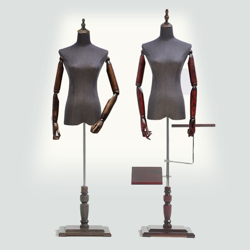 Modelo de tienda de ropa de arena de lavado de tela de arena de alto nivel modelo de accesorios de ropa de busto femenino de alto grado modelo líder estante de exhibición