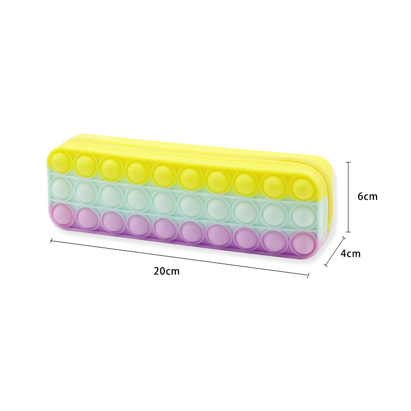 Bolsa de lápiz de silicona explosiva Pioneer Pop Pencil Box Puzzle Pressure Reduction Bubble Music Student Paper Bag