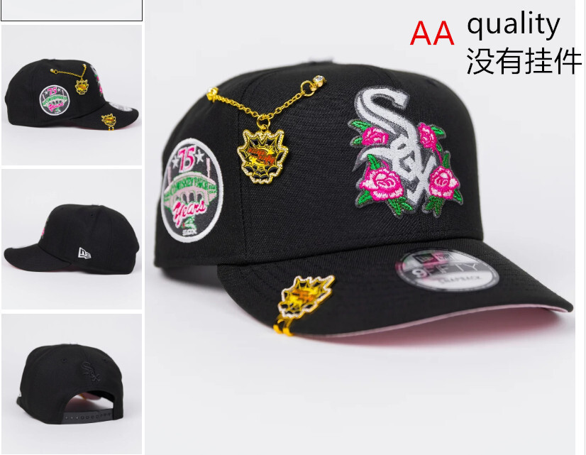 Comercio exterior transfronterizo al por mayor 2026 AA gorra de boca de pato bordado tridimensional ajustable gorra de hip-hop Yankees Dodgers