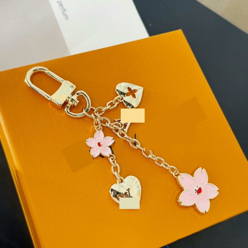 Cross-Border New Style Murakami Takashi Cherry Blossom Bag Pendant Chain Pink Enamel Cherry Blossom Pendant Donkey Brand Pendant
