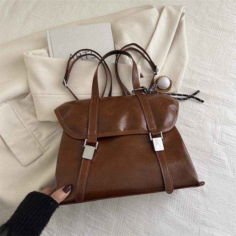 Bolso retro de gran capacidad para mujeres 2024 nuevo estilo universal de hombro mochila de viaje tote mochila de hombro multifuncional