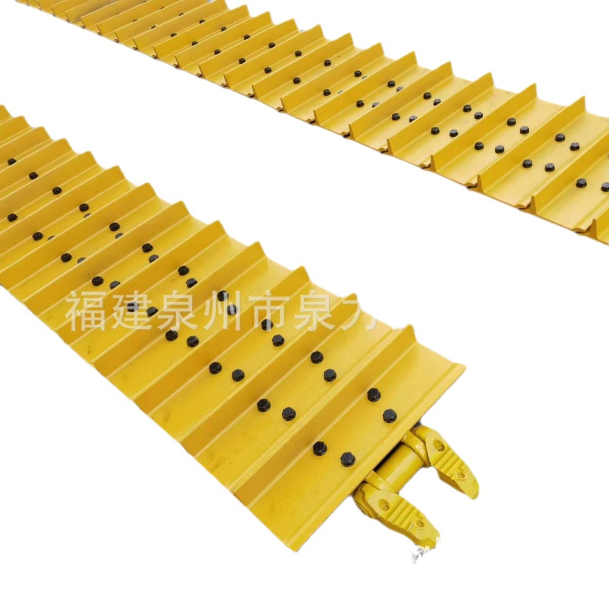 Excavadora de cuatro ruedas un cinturón fabricante de gancho cadena de correa de cadena de rodamiento de soporte de rueda dentada acoplamiento de dientes de transmisión chasis de orugas