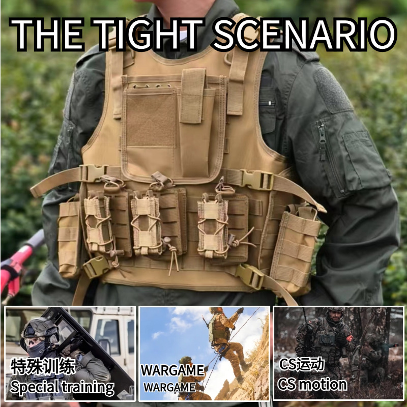 Camuflamiento deportivo al aire libre entrenamiento material anti-desgarro chaleco táctico multifuncional camisa militar chaleco a prueba de balas al por mayor