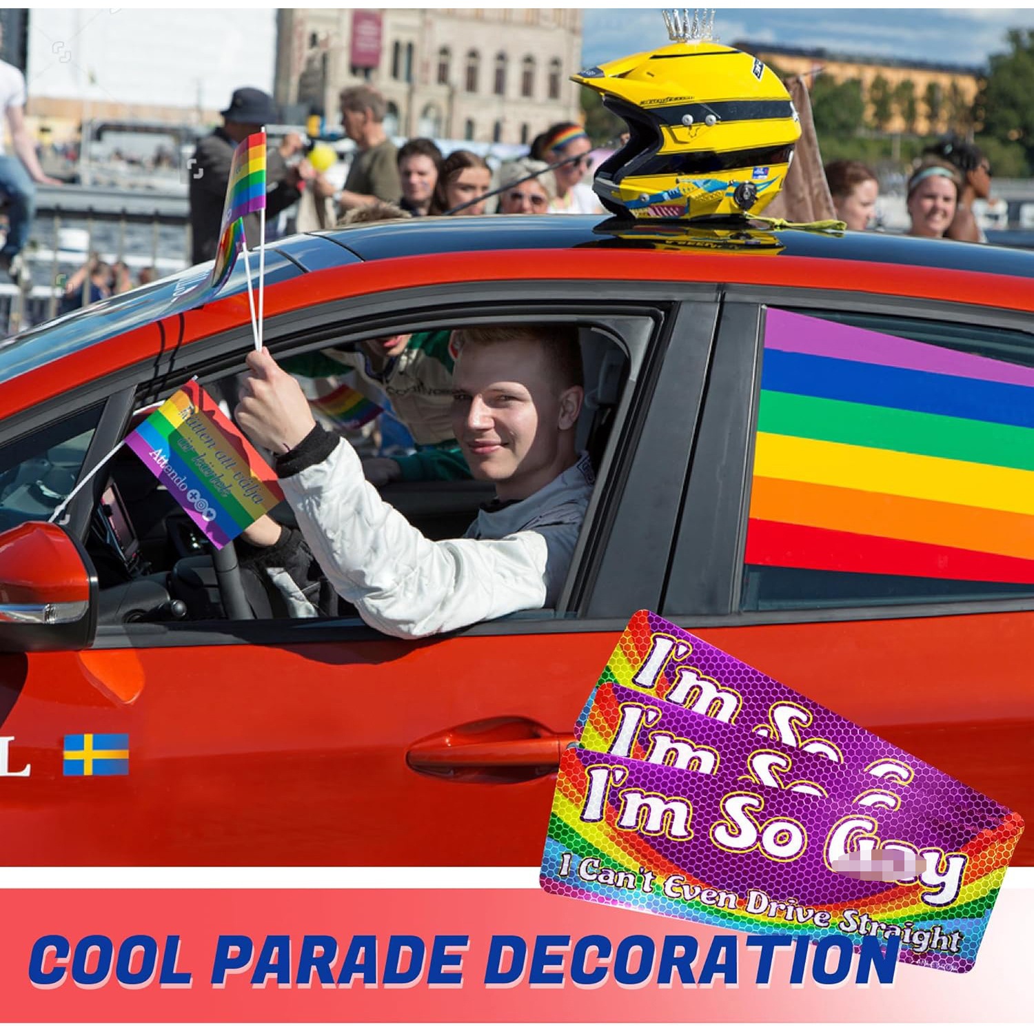 Amazon I 'm So Rainbow Vehicle Identification Stickers Vehicle Bumper Reflective Truck image 5