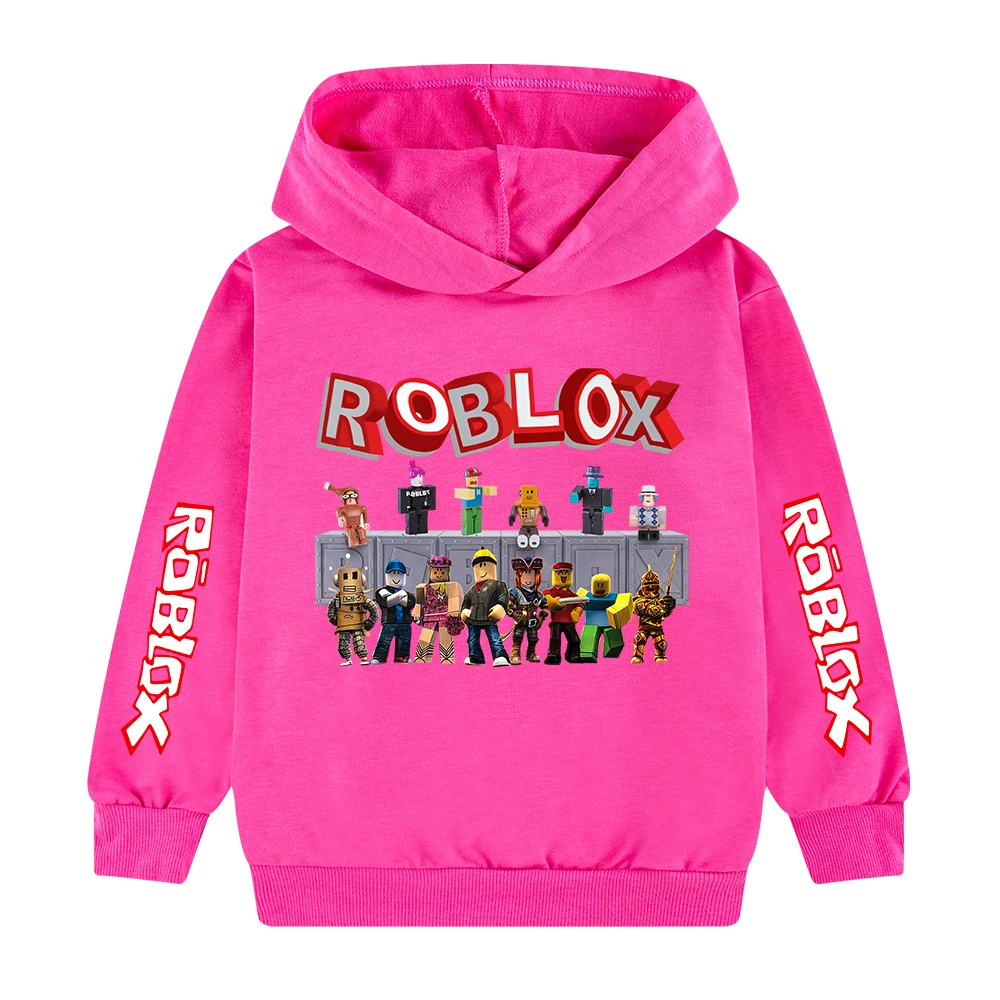 Популярная детская одежда с принтом Roblox, худи для мальчиков, свитшот B035-1XX