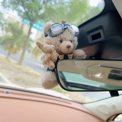 Car ornaments | Women - cute-bear-style-13-rear-mirror-ornaments