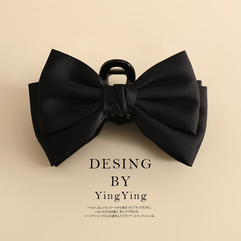 義烏工廠在逃公主雙面蝴蝶結抓夾大號高級感鯊魚髮夾頭飾批發