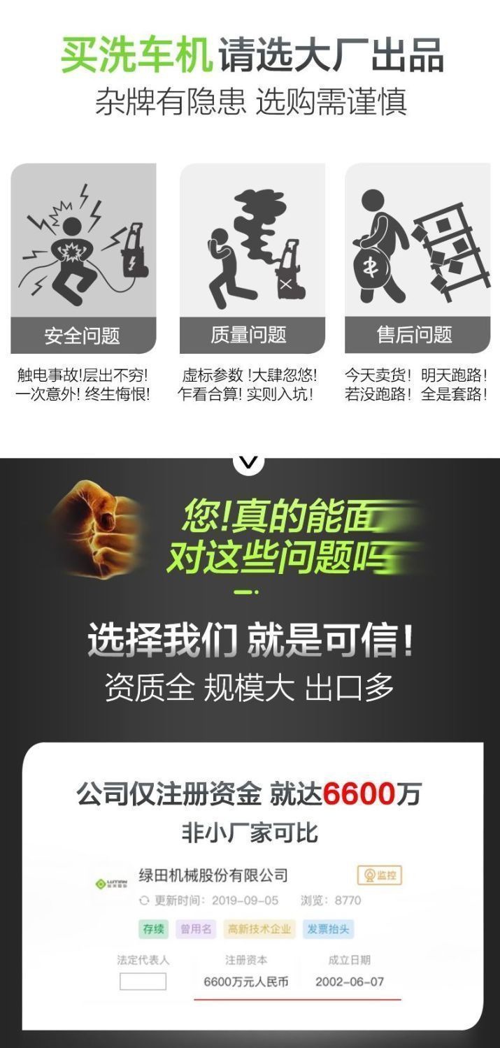 Lvtian Shengdun 1700W 220V High Pressure Car Washer