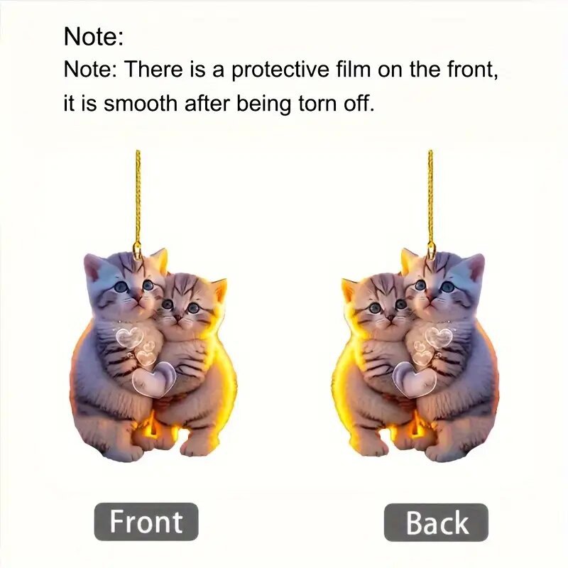 Couple Cat Ornament Image 5