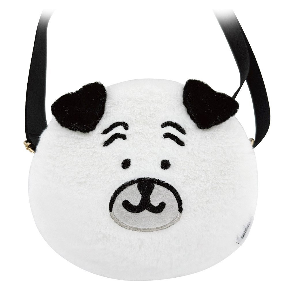 Bolso bandolera de felpa Pug / Autorización genuina