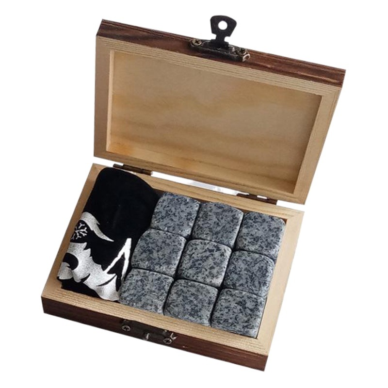 Ice wine Stone Ice Stone whiskey suit ice wine Stone wooden box suit foreign wine Stone Ice Stone ice wine Stone