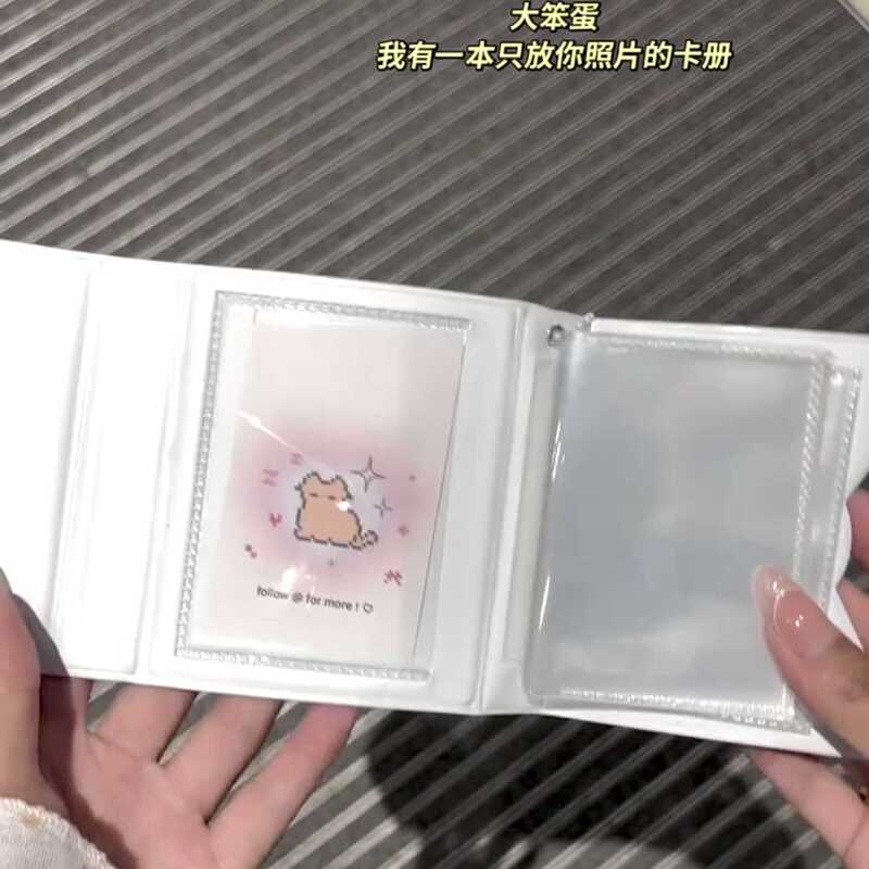 厂家直销ins像素风小猫卡套卡包三寸一宫格追星用小卡收纳册相册|undefined