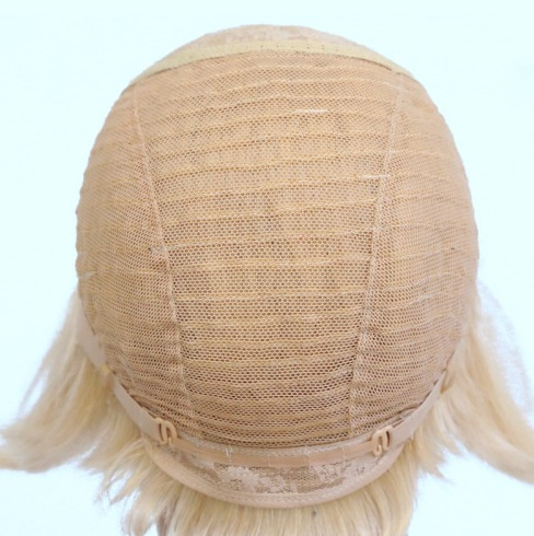 Europa y los Estados Unidos exportan pelucas corta para mujeres 613 # Qian Liuhai cabello corto recto para mujeres cabello humano completo cubierta de pelo