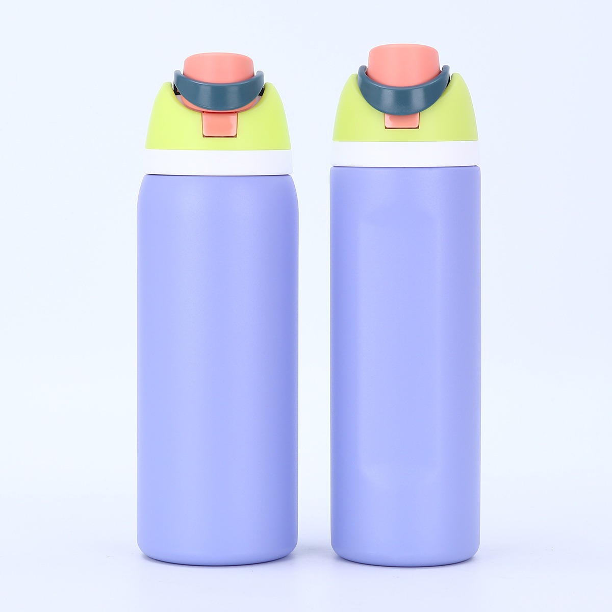 Moda transfronteriza de color sólido taza de fruta creativa 304 taza de acero inoxidable portátil contra caídas de mano taza de salto