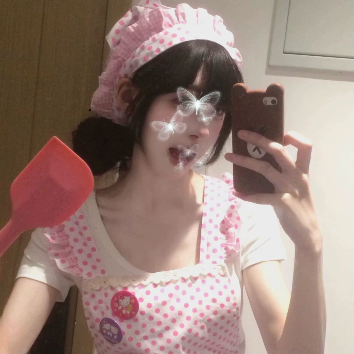 Новый стиль сладкий маленький шеф-повар фартук набор милая девушка водонепроницаемый фартук кружево волновой ремешок фартук домашний фартук