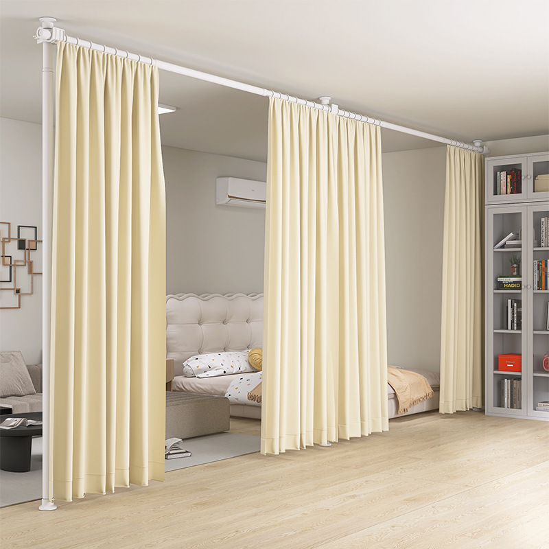 Partition Curtain Living Room Rental Temporary Screen Partition to Do the Room into Two Rooms Bedroom Partition Curtain Bed Blocking Curtain