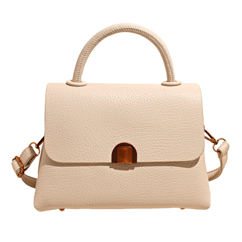 Bolso de moda coreano 2025 verano nuevo bolso femenino casual con patrón de lichi bolso de hombro simple bolso de mensajero de viaje