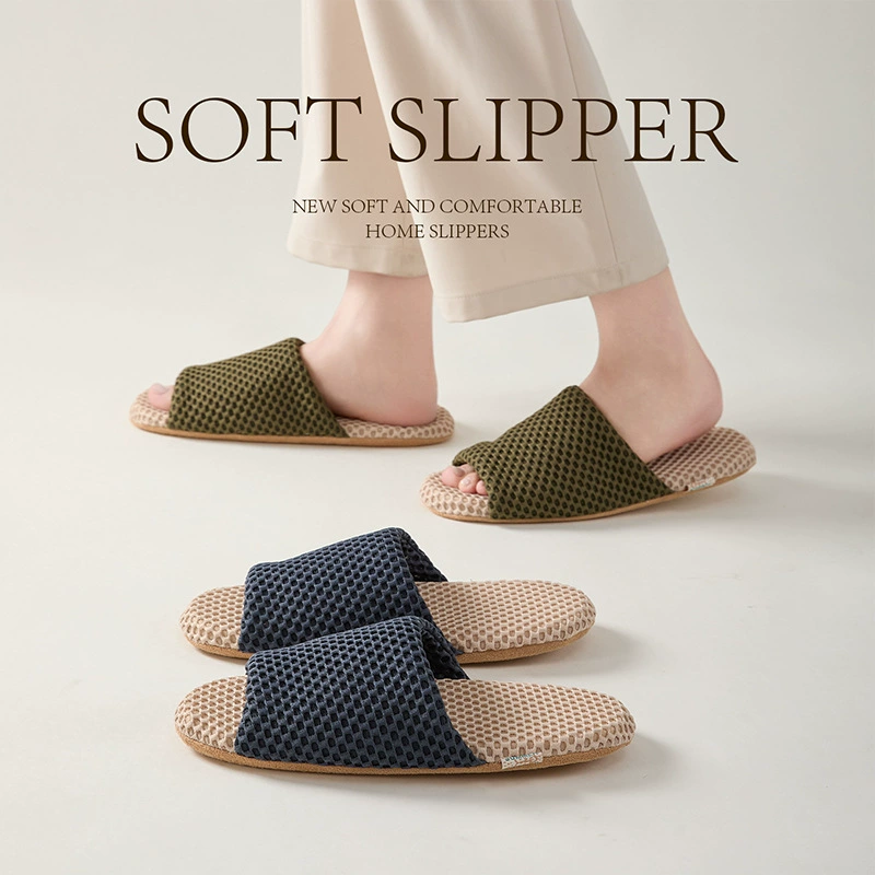 Nanbowan, простые домашние тканевые тапочки в японском стиле, бесшумные нескользящие мужские и женские летние тапочки для пар с кондиционером