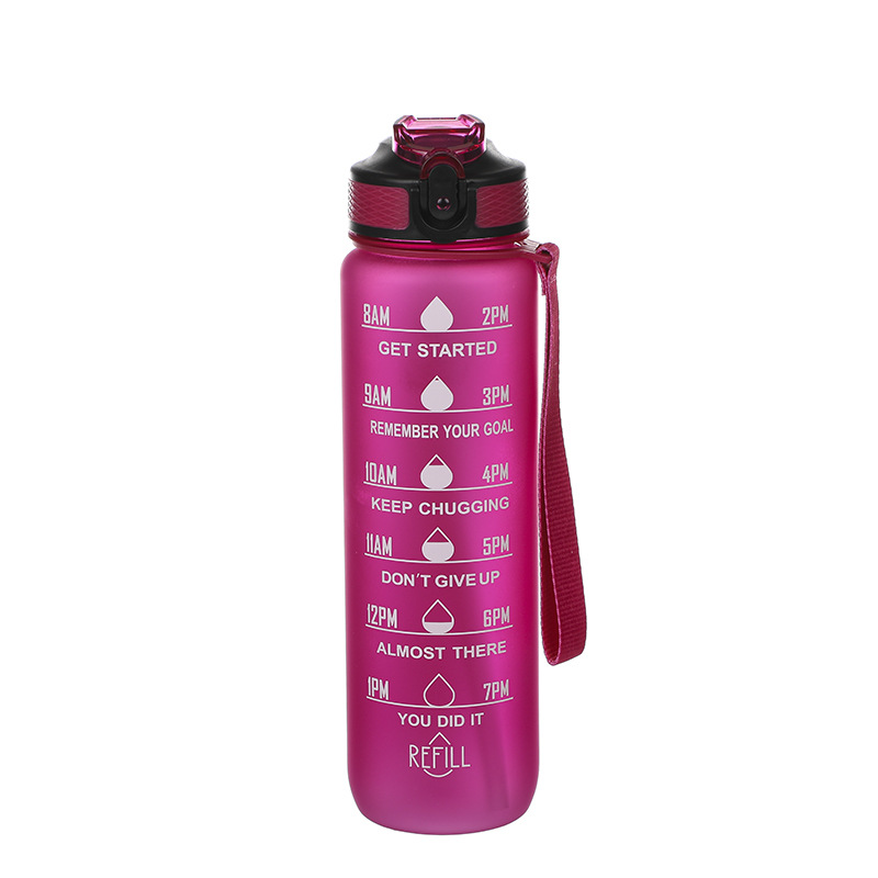 Gran capacidad gradiente de color espacio taza deportes al aire libre botella de agua SK TRITAN rebote cubierta paja taza de agua al por mayor