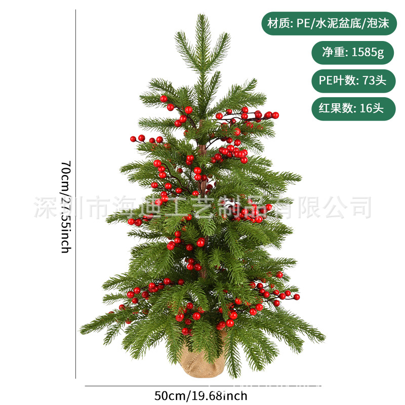Decoración de Navidad Pequeño árbol de Navidad de escritorio Pequeño árbol de Navidad