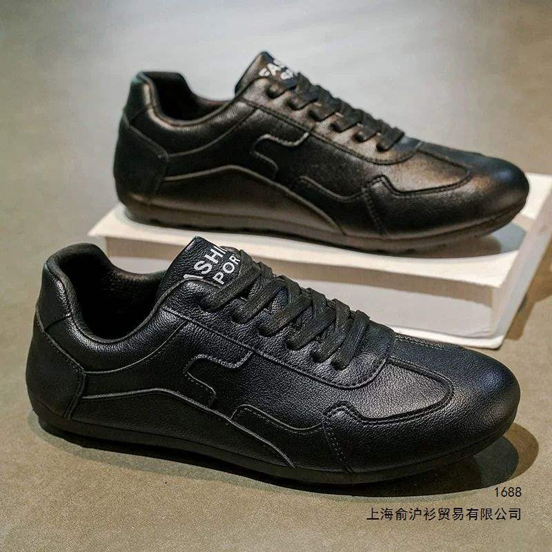 Winter non-slip sports lightweight black sneakers for leisure