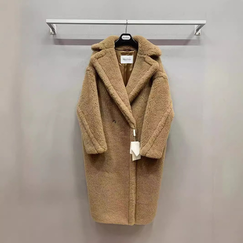 Teddy Bear Coat 2024 Mid-Length Fur Coat Winter Women's Teddy Loose Alpaca