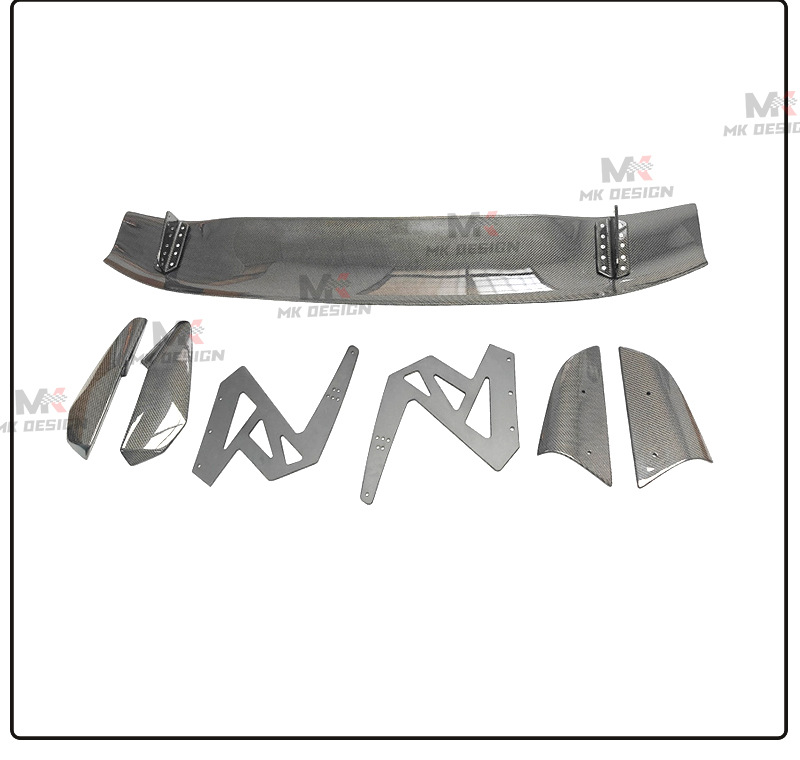Suitable for Honda Civic Type-R FK8, carbon fiber spoon-style large rear wing spoiler