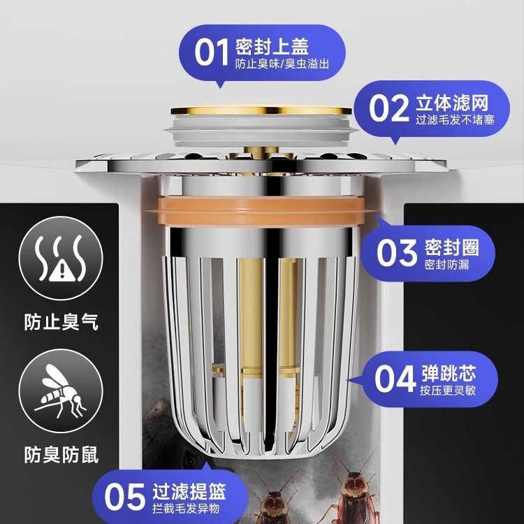 セラミックバウンスコア洗面器プラグインセラミックトッププッシュ式バウンス排水管洗面器漏れ防止プラグ|undefined