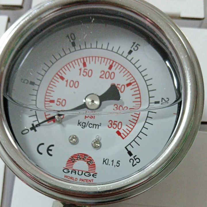 Обычная обработка высокотемпературный указатель радиальный ударопрочный диафрагменный манометр масла