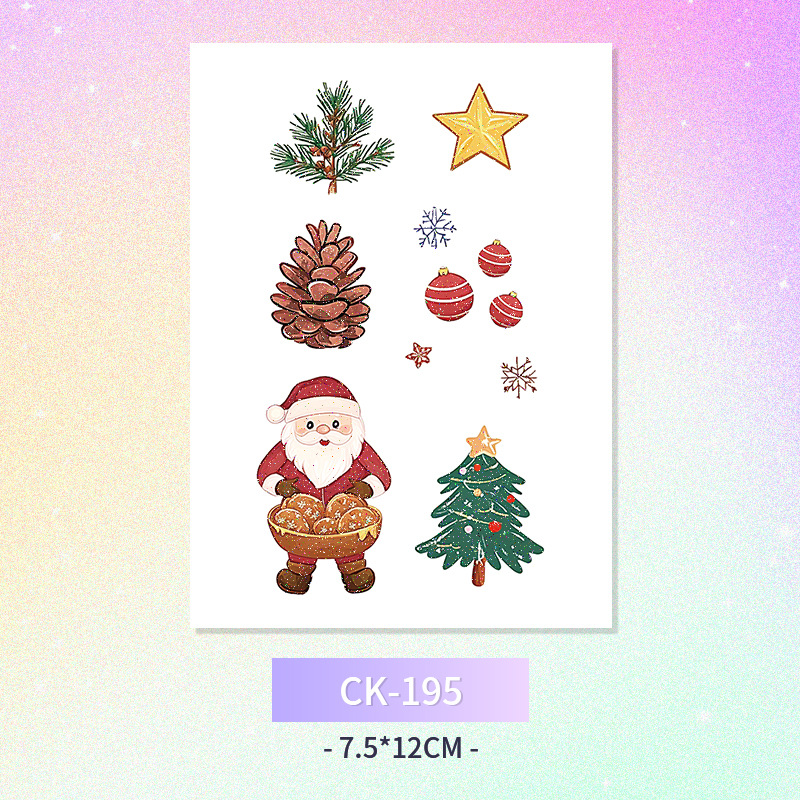 Glitter mariposa cara pegatinas tatuaje pegatinas hadas lavable impermeable de larga duración lindo unicornio ciervo Luna Estrella Planeta