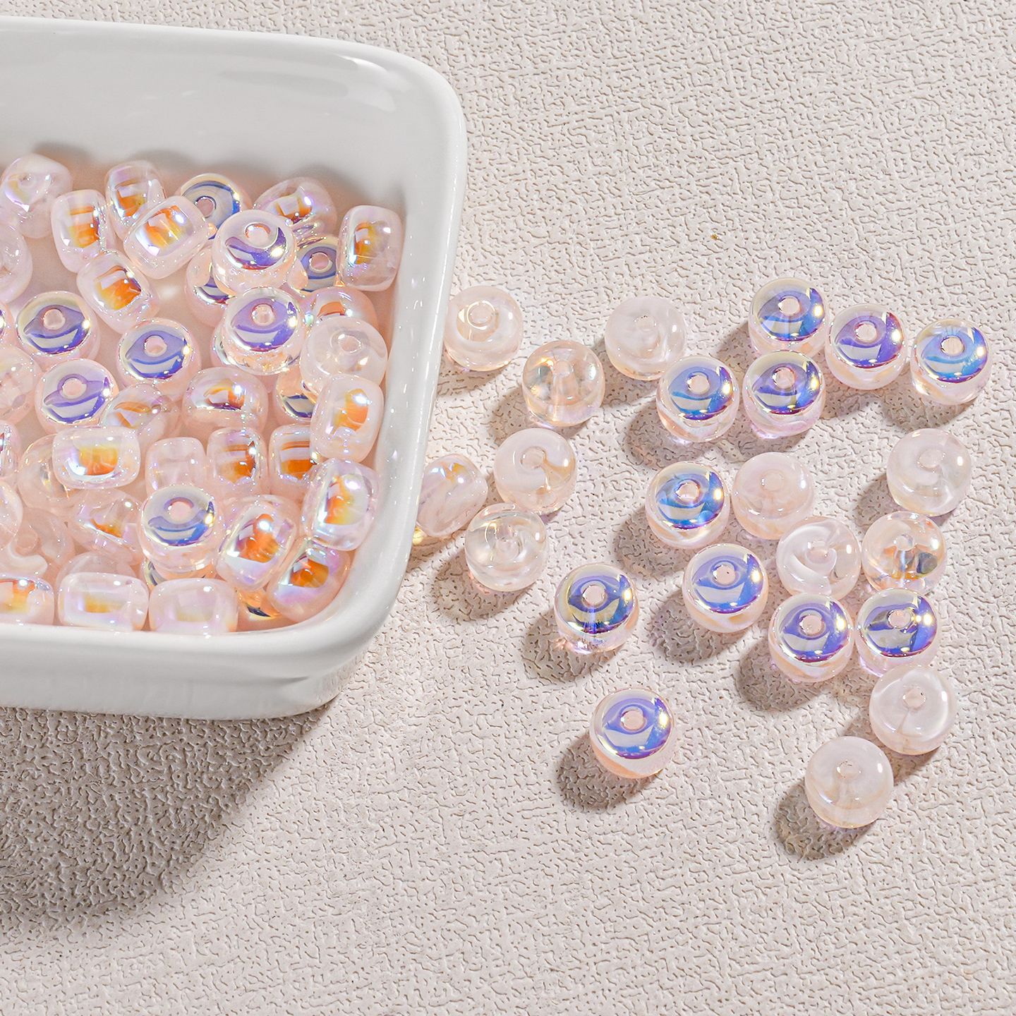 Niebla de hilo Dream Beads Mini Beads 7 * 8MM Hecho a mano DIY Cuentas Collar Pulsera Keychain Material de cadena de teléfono móvil image 7