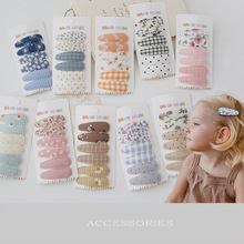 A215 外贸跨境厂家批发儿童发饰头饰 新花色可爱BB夹发卡 6个一组