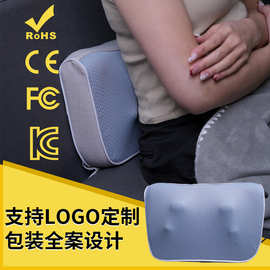 跨境智能腰部按摩仪肩颈护颈仪斜方肌按摩器颈腰靠垫商务礼品套装