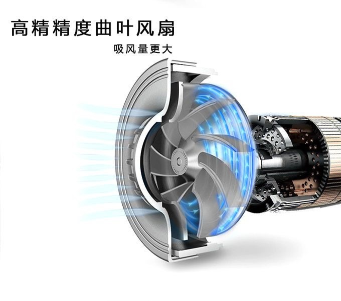 Car-mounted high-suction vacuum cleaner for small cars, 12V household use, high-power, dual-use for dry and wet cleaning