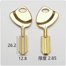 五代王钥匙胚金色合金钥匙胚防盗门钥匙料子王防盗门钥匙胚子批发
