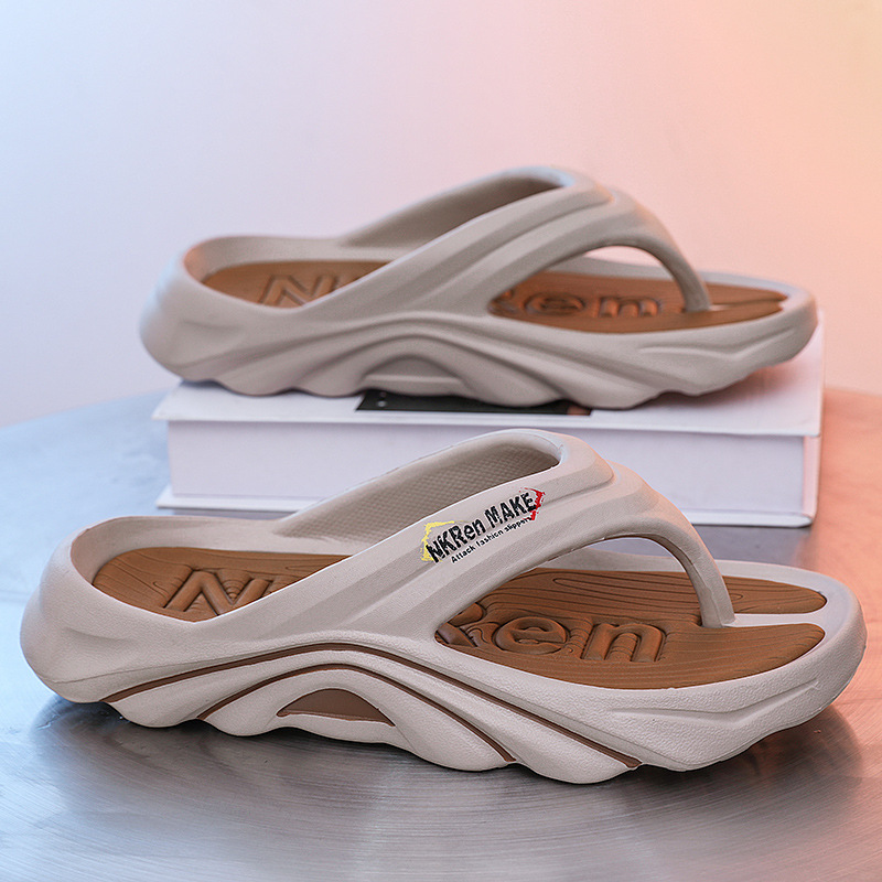 Chanclas ropa exterior de verano para hombres, deportes casuales, antideslizante, resistente al desgaste, desodorante, chanclas con sentido de la mierda, gran tamaño 4546