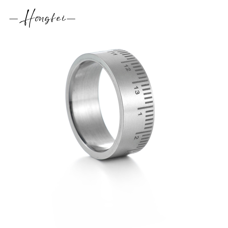 exclusive men's brand ring stainless steel