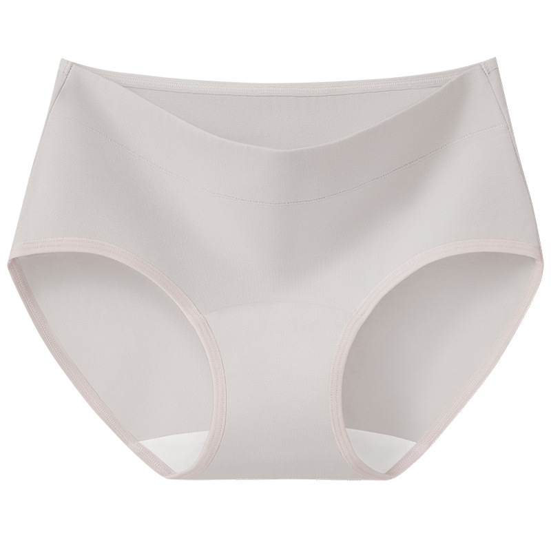 Bragas de algodón suave de cintura media, entrepierna antibacteriana, entrepierna de algodón, entrepierna más larga, abdomen de gran tamaño, caderas, calzoncillos transpirables de algodón para mujer