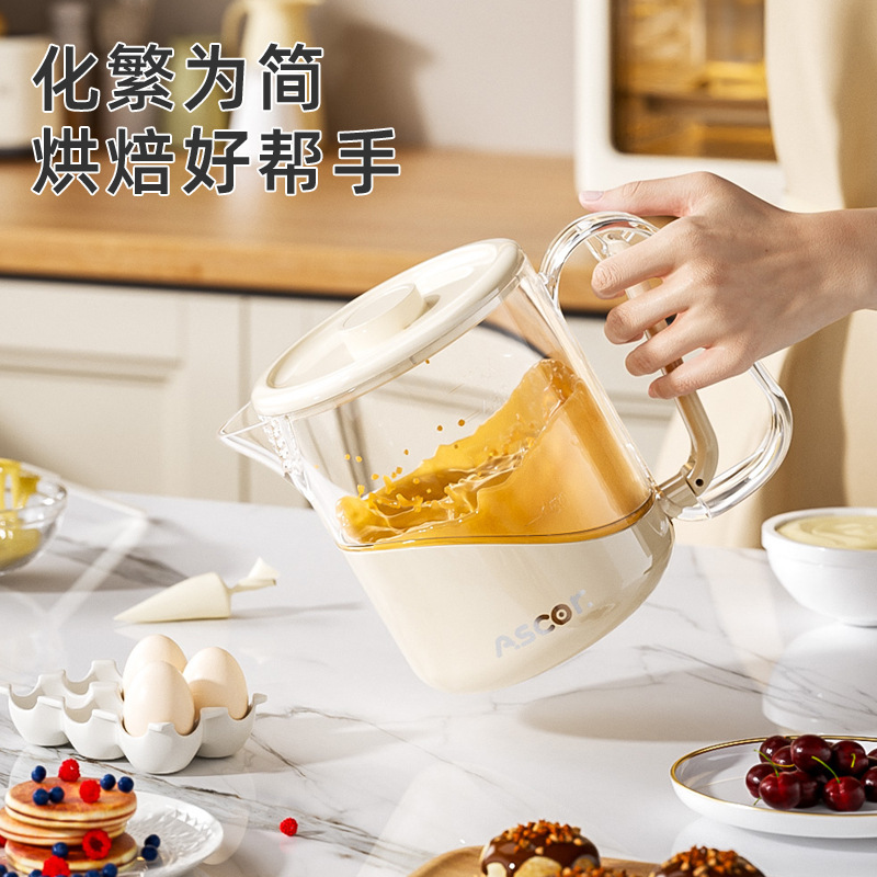 Multifunctional Egg Beater Manual Household Semi-Automatic Mixer for Whipping Cream, Kitchen Egg Whisk, Quick Filter Cup
