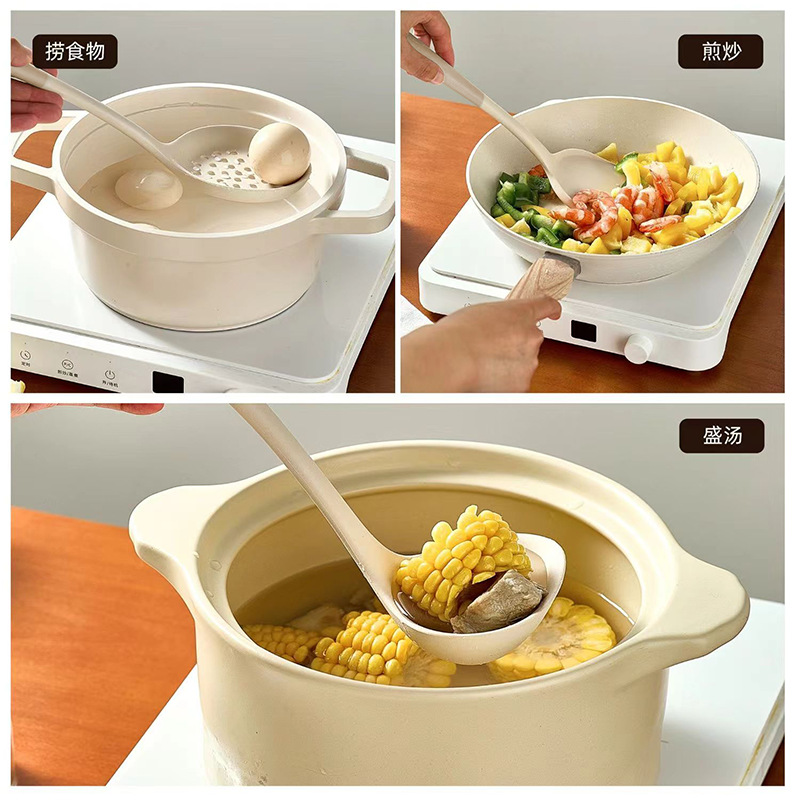 Nuevos utensilios de cocina de silicona polvo blanco color de cocina