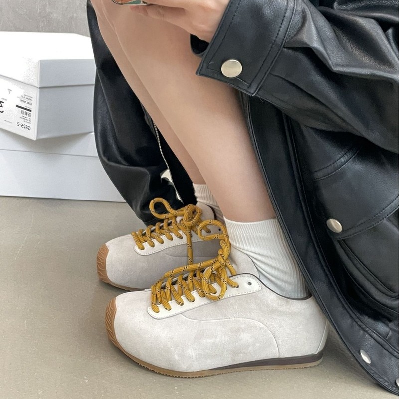 SGIRL TWTW复古拼色德训运动鞋女2025新款百搭休闲户外阿甘老爹鞋|undefined