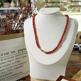 爆款配饰新品高档玛瑙磨砂不规则金属手串正品源头工厂项链锁骨链