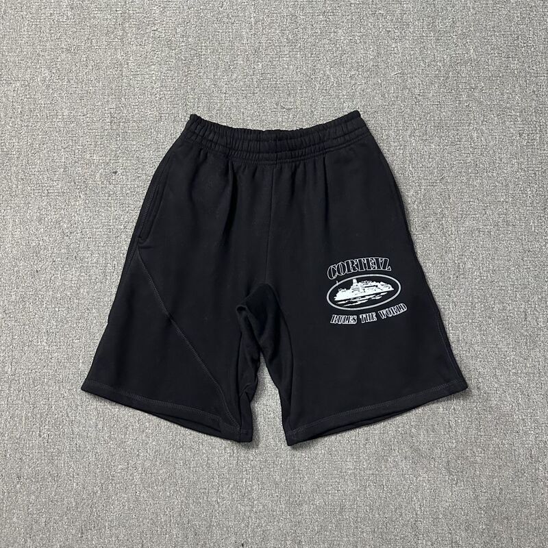 Corteiz クラシックフォートモービルプリント夏の新しいストリートルーズカジュアルトレンディなヒップホップパンツ男性と女性用|undefined