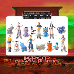 跨境猎魔女团kpop系列动漫周边盲盒手办公仔老虎拆卡盲袋模型摆件