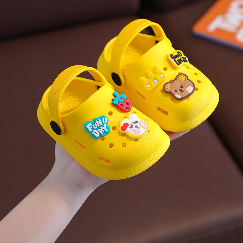 Pantuflas infantiles con punta cerrada, pantuflas de casa para niños con dibujos animados, antideslizantes y de suela blanda, zuecos para bebés 2026 para niñas. image 6