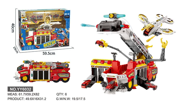[Popular Products] 6032 Racing Rescue Vehicle-Red Fire Protection