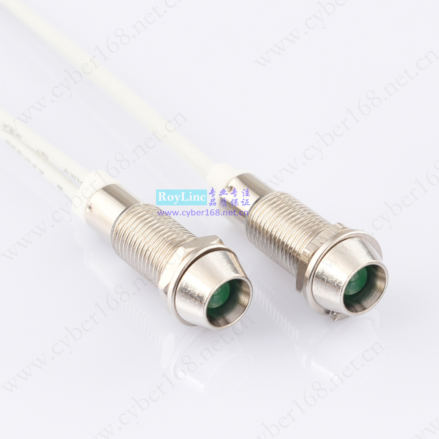 ADP8-1C 12V24V48V110V120V金属LED铁氟龙耐高温线8mm指示信号灯