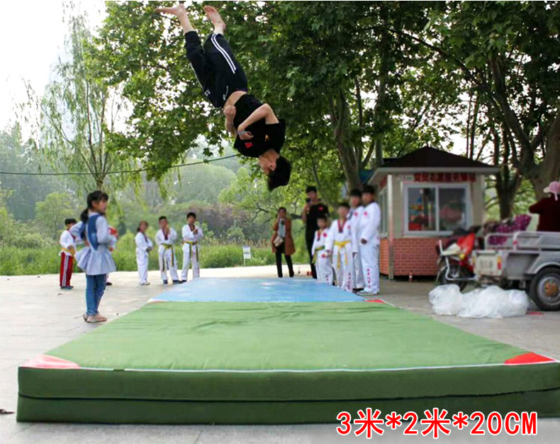 Flip Sports Mat Folding Sponge Mat Thickened High Jump Taekwondo Mat Martial Arts Training Dance Gymnastics Protective Mat